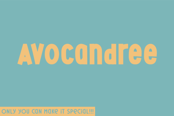 Avocandree: A Bold Typeface for Impactful Branding