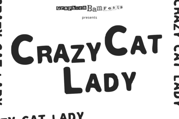 Crazy Cat Lady: A Playful Hand-Drawn Font for Whimsical Designs