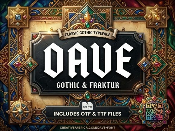 Dave: The Decorative Display Font for Bold Visual Statements