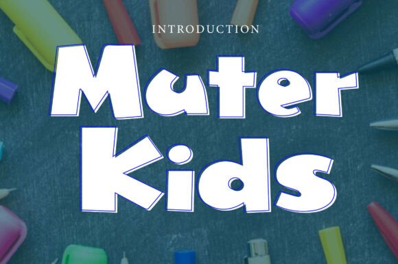 Discover the Playful Charm of the Muter Kids Typeface