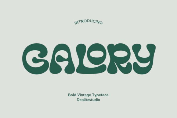 Galory: A Retro Display Font with Modern Punch