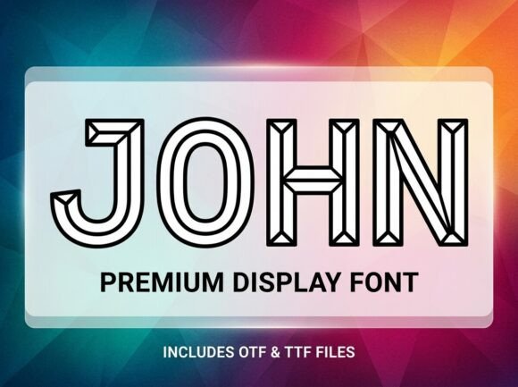 John: A Display Font for Impactful Visual Identity