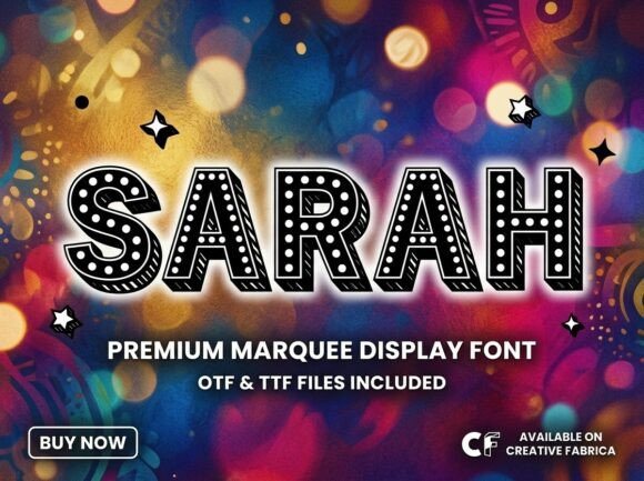 Sarah: A Display Typeface That Demands Attention